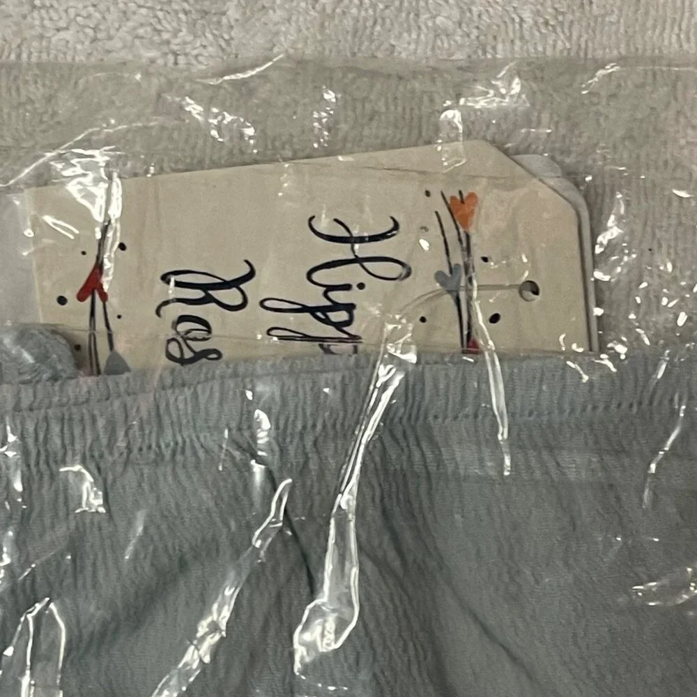 Hippie Rose Juniors' Ruffled Top - Blue Wave, Size L, New - Picture 6 of 6